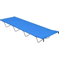 vidaXL Actividades Al Aire Libre-Cama de camping tela Oxford y acero 180x60x19 cm