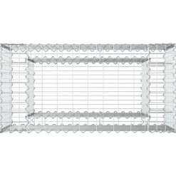 vidaXL Vallas De Jardín-Cama elevada de gavión Plateado 50 x 100 x 60 cm