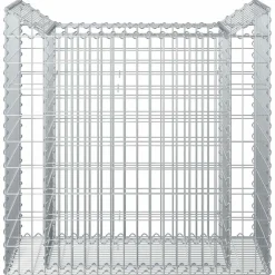 vidaXL Cama elevada de gavión Plateado 50 x 100 x 100 cm New