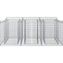 vidaXL Cama elevada de gavión Plateado 150 x 100 x 60 cm Clearance