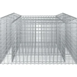 vidaXL Cama elevada de gavión Plateado 150 x 100 x 60 cm Clearance