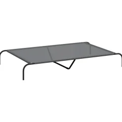 vidaXL Cama elevada para perros 150x90x20 cm textilene y acero Gris Best