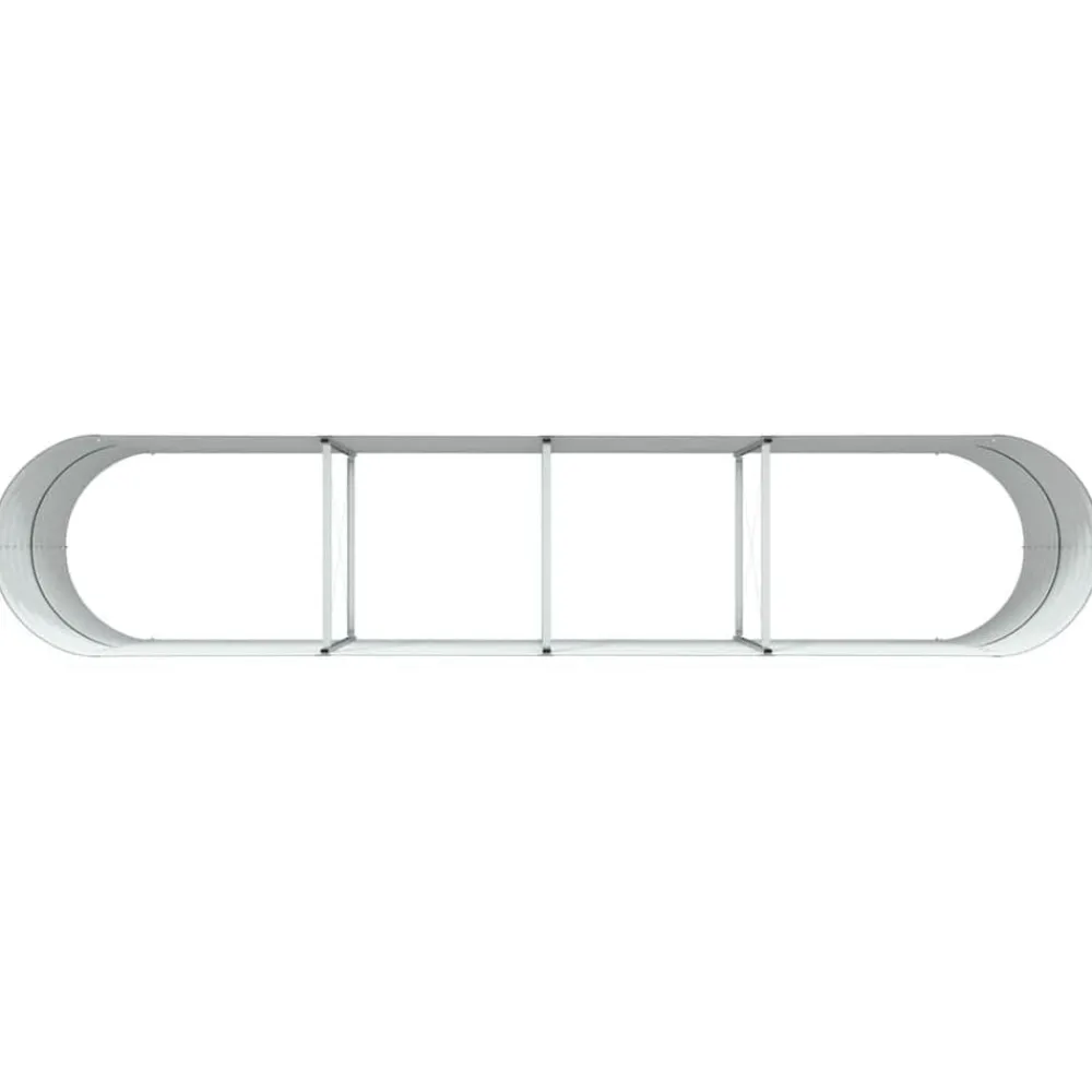 vidaXL Cama elevada 400 x 80 x 81 cm Acero Verde