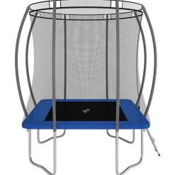 vidaXL Cama elástica rectangular 274x183x76 cm 150 kg Azul Hot