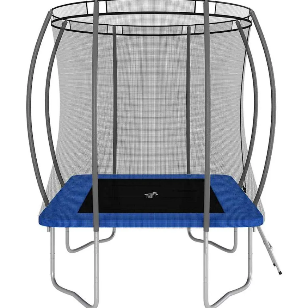 vidaXL Cama elástica rectangular 274x183x76 cm 150 kg Azul Hot