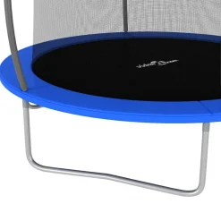 vidaXL Cama elástica redonda 100 kg 244x55 cm Azul