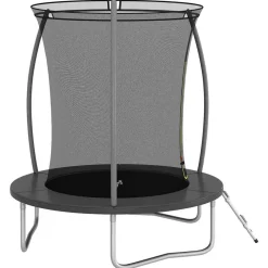 vidaXL Cama elástica redonda 183x52 cm 80 kg Gris Hot