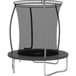vidaXL Cama elástica redonda 183x52 cm 80 kg Gris Hot