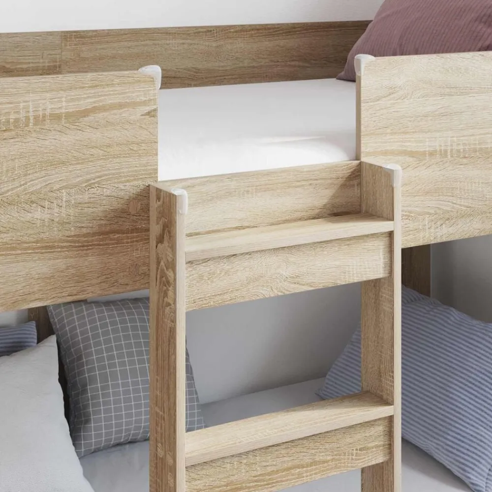 vidaXL Cama Litera para Niños 100 x 200 cm Roble Sonoma Clearance