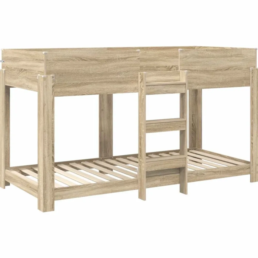 vidaXL Cama Litera para Niños 100 x 200 cm Roble Sonoma Clearance