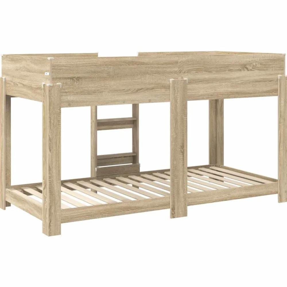 vidaXL Cama Litera para Niños 100 x 200 cm Roble Sonoma Clearance