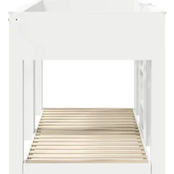 vidaXL Cama Litera para Niños 75 x 190 cm Madera de ingeniería White Clearance