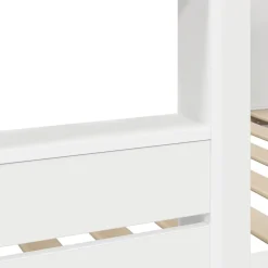 vidaXL Cama Litera para Niños 75 x 190 cm Madera de ingeniería White Clearance