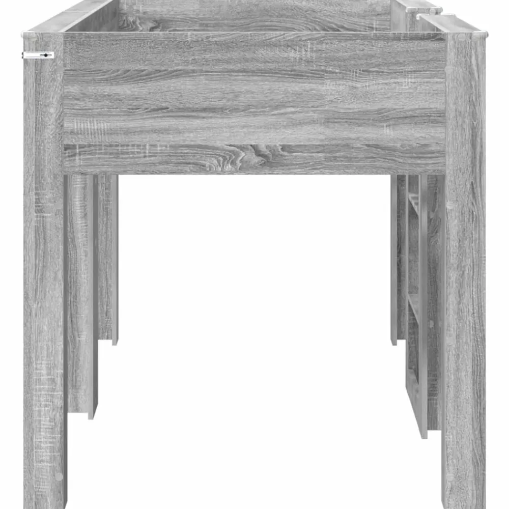 vidaXL Cama Litera para Niños con colchón 100 x 200 cm Gris sonoma Online