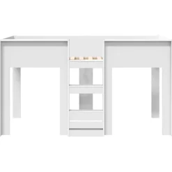vidaXL Camas Y Accesorios-Cama Litera para Niños 100 x 200 cm Madera de ingeniería
