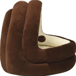 vidaXL Cama para gatos color marrón y crema 40x40x35 cm Marr&oacute;n