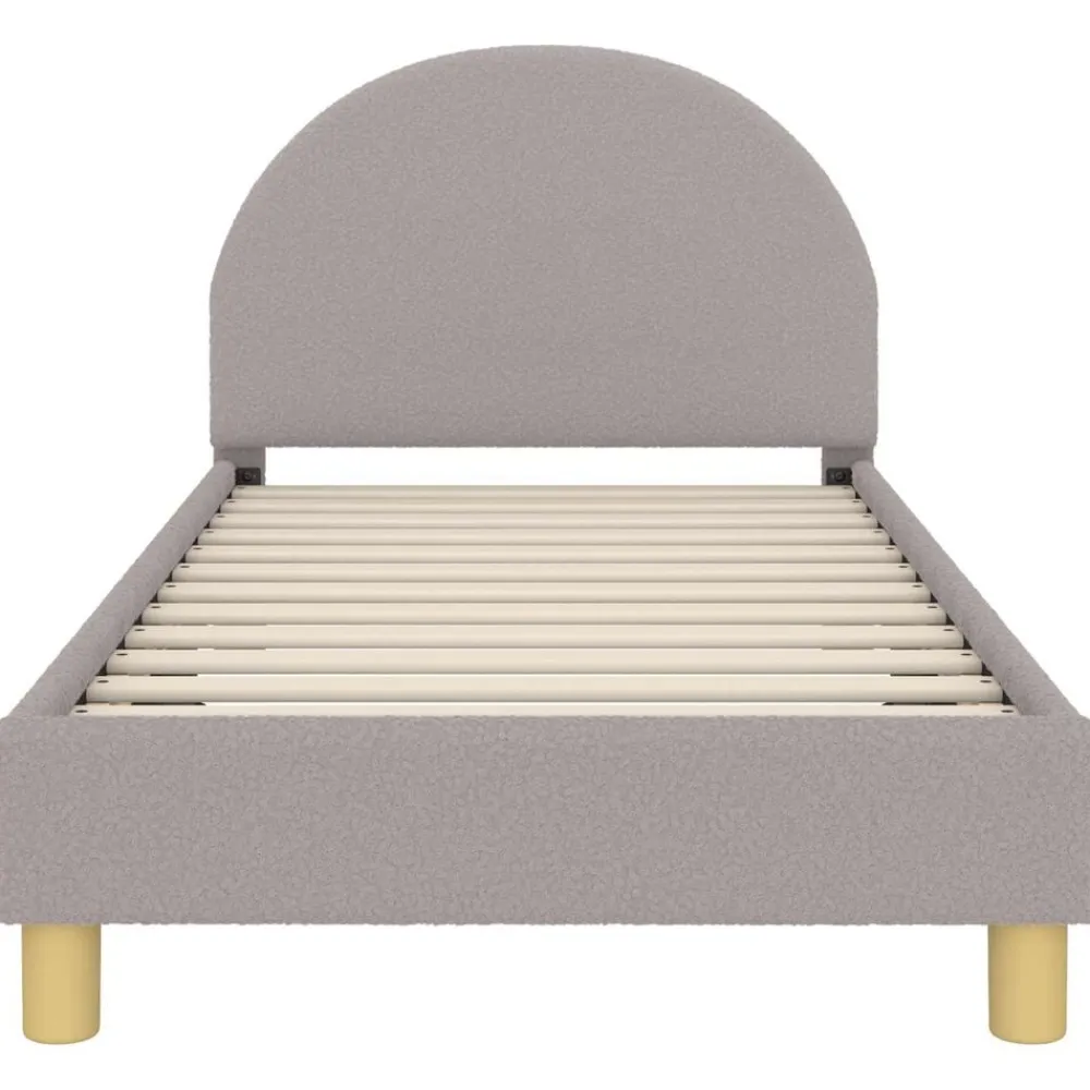 vidaXL Cama para niños con cabecero 80 x 160 cm Gris claro Clearance