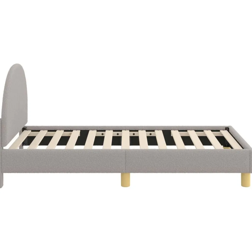 vidaXL Cama para niños con cabecero 80 x 160 cm Gris claro Clearance