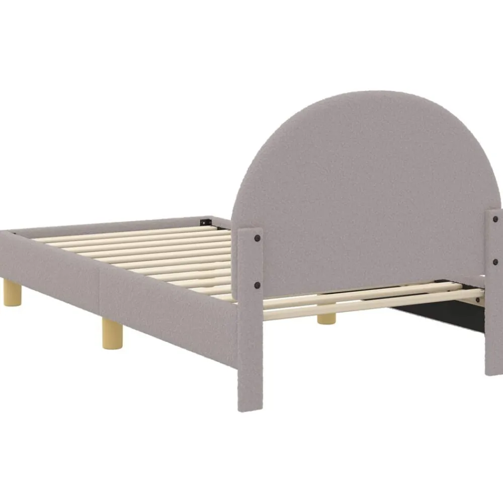 vidaXL Cama para niños con cabecero 80 x 160 cm Gris claro Clearance