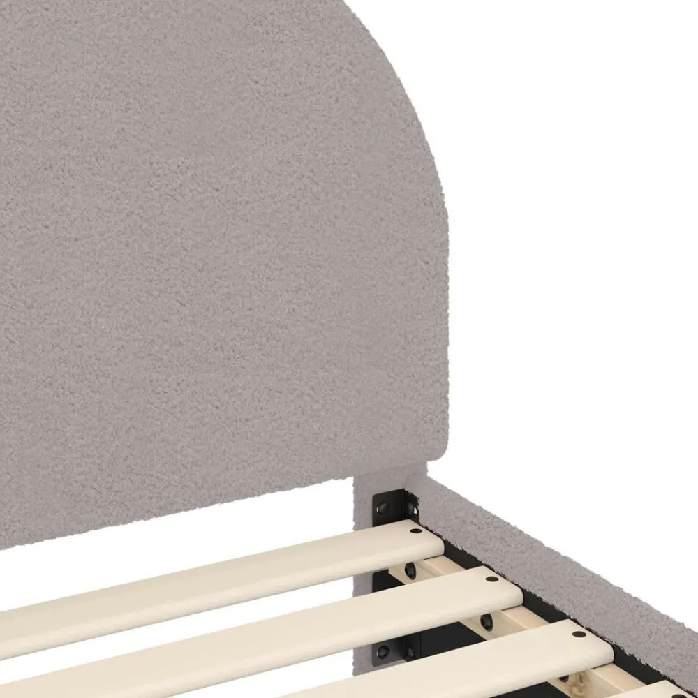 vidaXL Cama para niños con cabecero 80 x 160 cm Gris claro Clearance