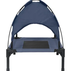 vidaXL Cama para perro Manual 62 x 48 x 61 cm Acero Azul marino