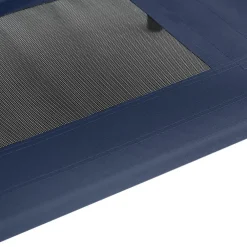 vidaXL Cama para perro Manual 62 x 48 x 61 cm Acero Azul marino