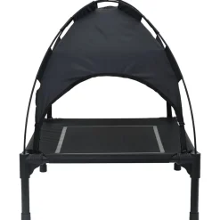 vidaXL Cama para perro Manual 63 x 49,5 x 60 cm Acero Negro New