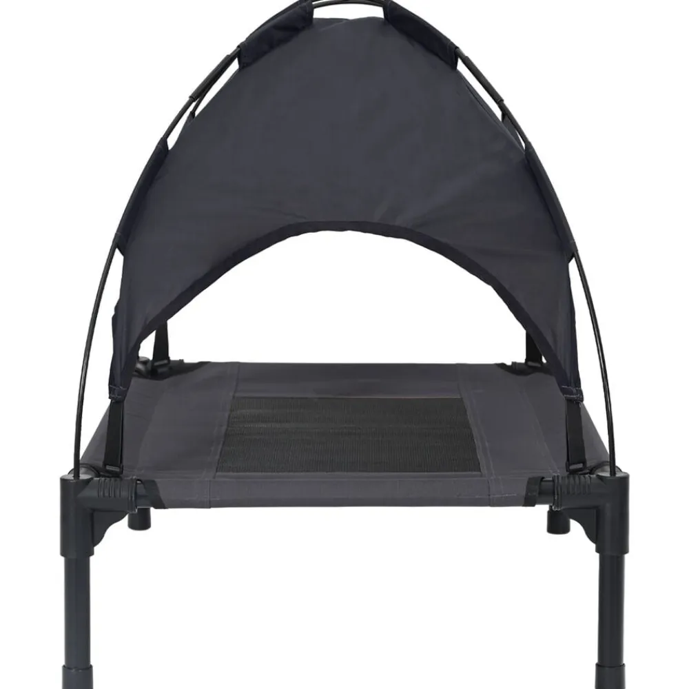 vidaXL Cama para perro Manual 62 x 48 x 61 cm Acero Negro Discount