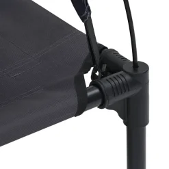 vidaXL Cama para perro Manual 62 x 48 x 61 cm Acero Negro Discount