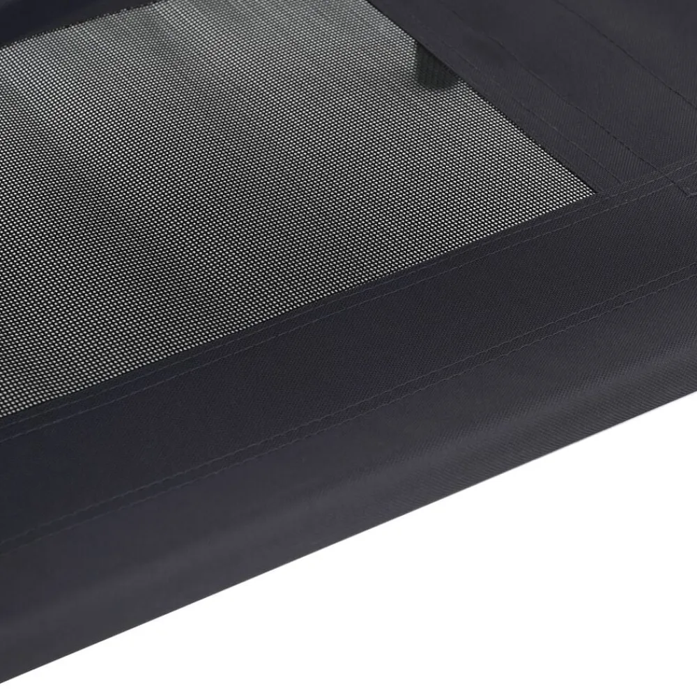 vidaXL Cama para perro Manual 62 x 48 x 61 cm Acero Negro Discount