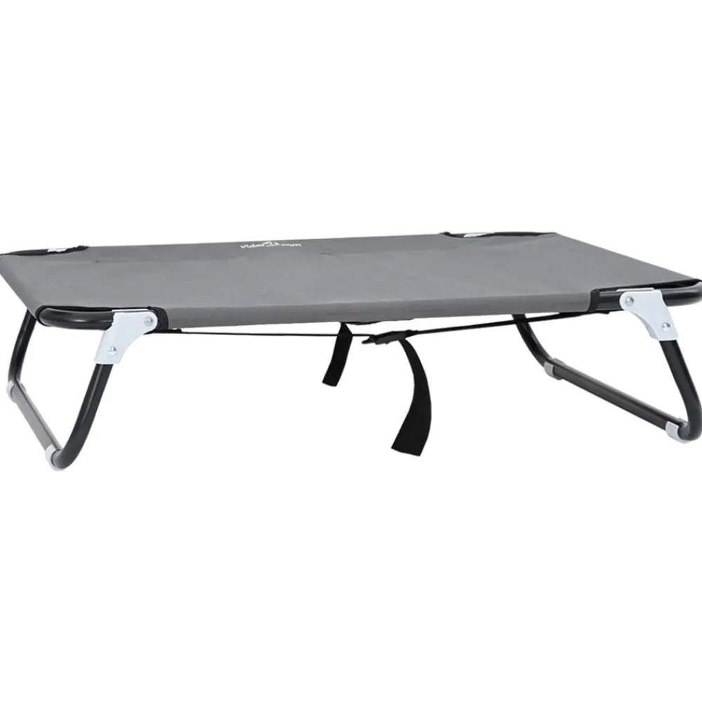 vidaXL Productos Para Mascotas-Cama para perro Manual 70 x 46 x 18 cm Acero
