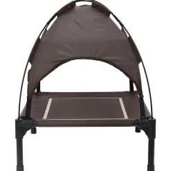 vidaXL Cama para perro Manual Marrón 63 x 49,5 x 60 cm Acero Marrón