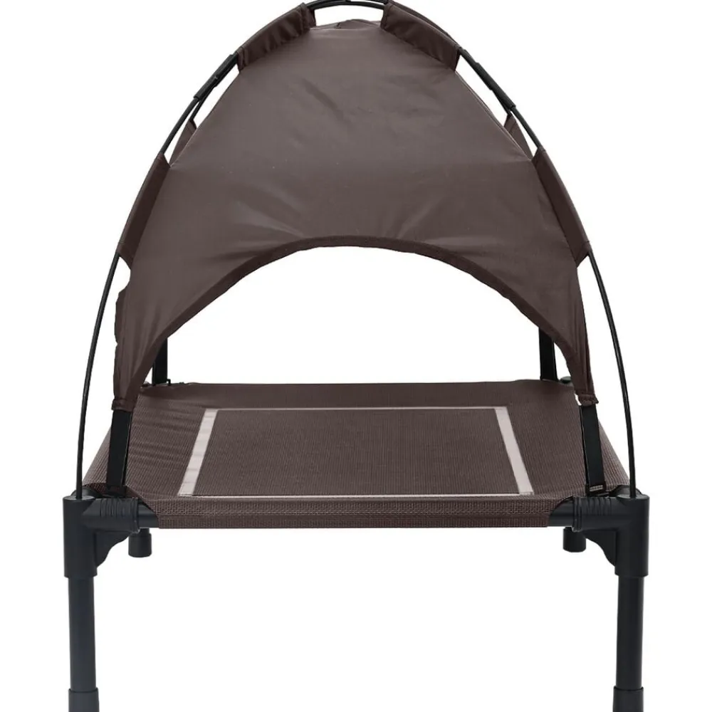 vidaXL Cama para perro Manual Marrón 63 x 49,5 x 60 cm Acero Marrón