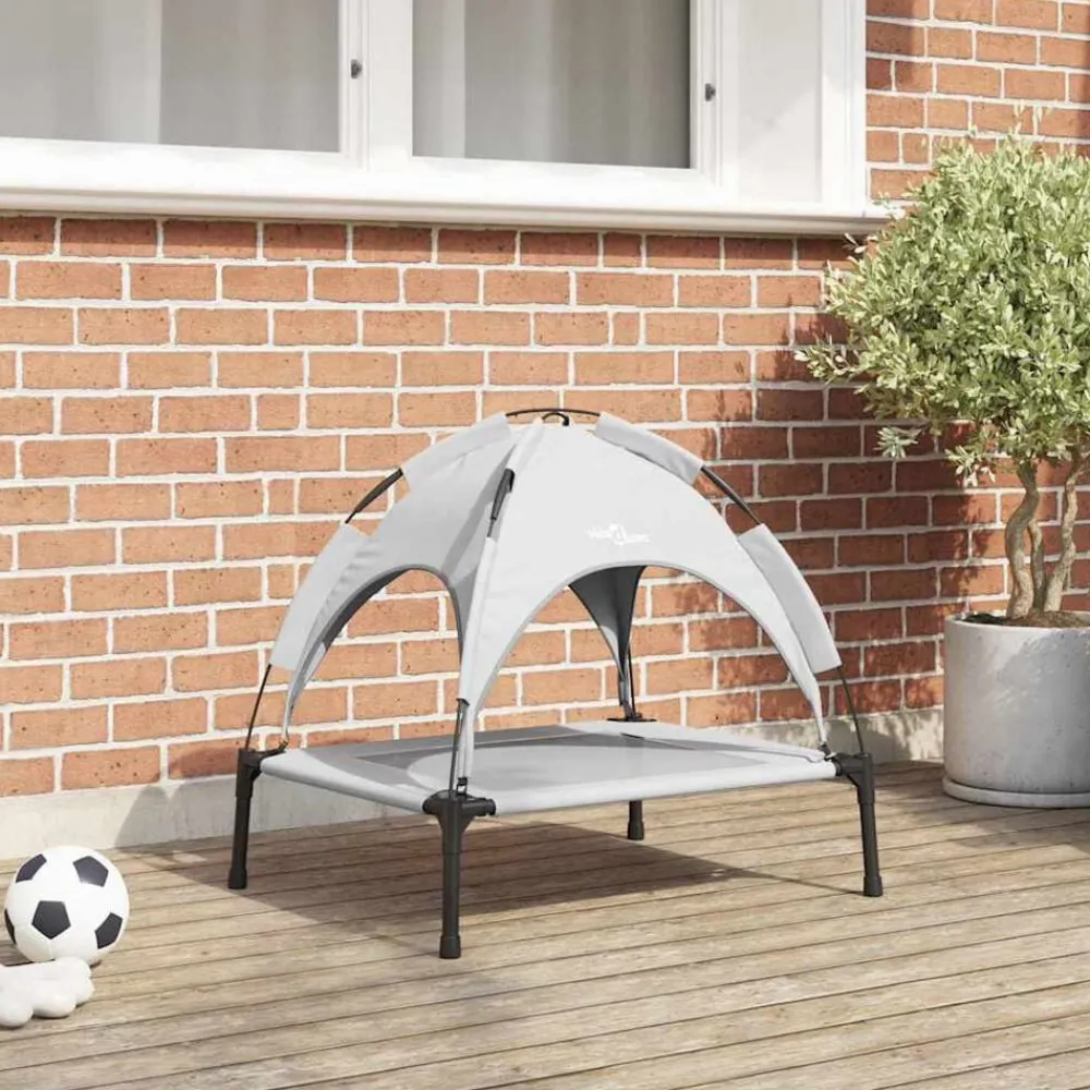 vidaXL Productos Para Mascotas-Cama para perro Manual 63 x 49,5 x 60 cm Acero