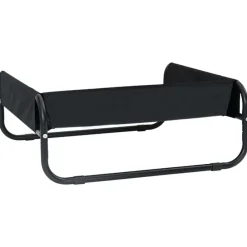 vidaXL Cama para perro Manual 75 x 75 x 30 cm Acero Negro Hot