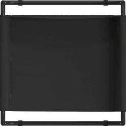 vidaXL Cama para perro Manual 75 x 75 x 30 cm Acero Negro Hot