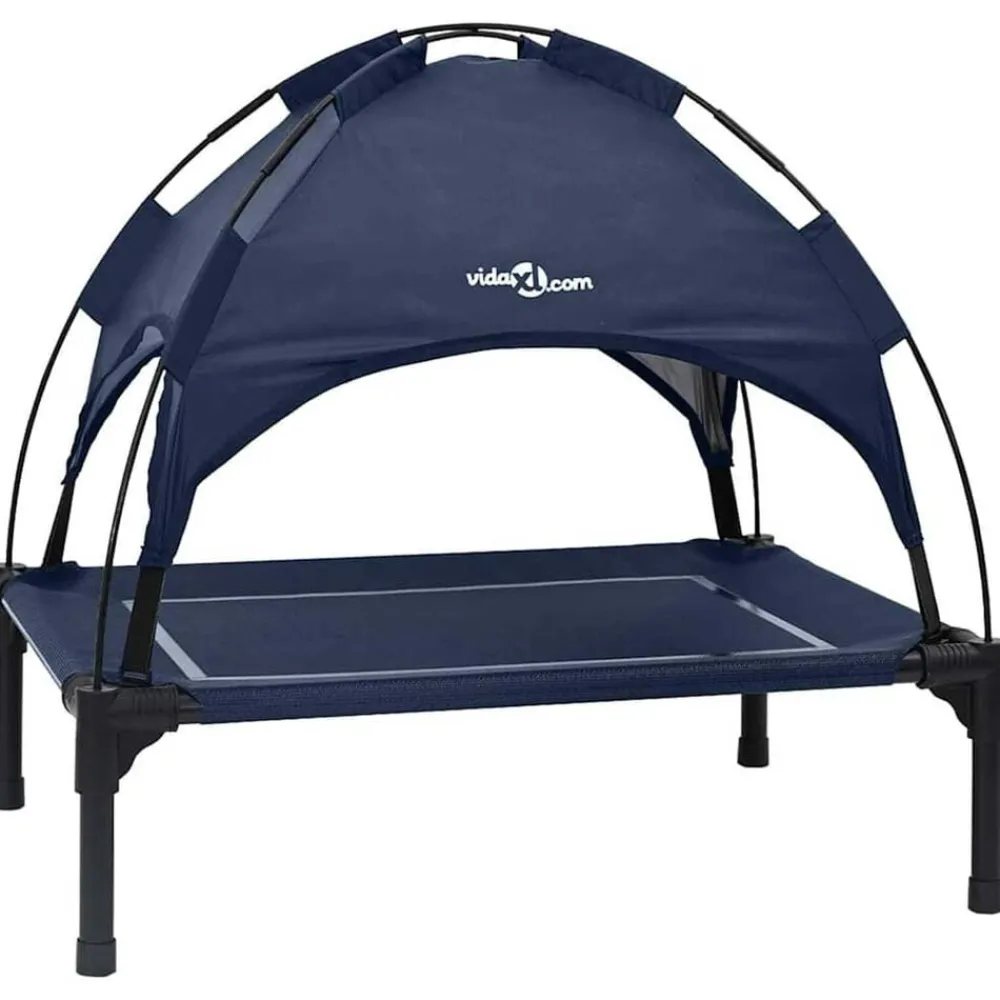 vidaXL Productos Para Mascotas-Cama para perro Manual 63 x 49,5 x 60 cm Acero
