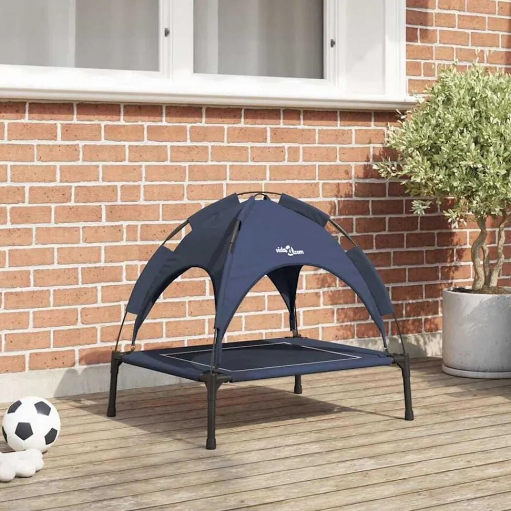 vidaXL Productos Para Mascotas-Cama para perro Manual 63 x 49,5 x 60 cm Acero