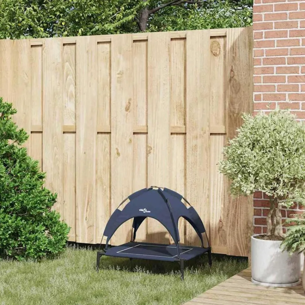 vidaXL Productos Para Mascotas-Cama para perro Manual 63 x 49,5 x 60 cm Acero