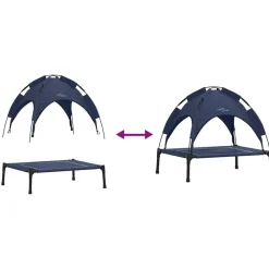 vidaXL Productos Para Mascotas-Cama para perro Manual 63 x 49,5 x 60 cm Acero