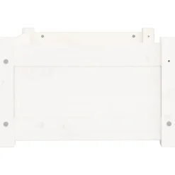 vidaXL Productos Para Mascotas-Cama para perros blanca 55,5x45,5x28 cm madera maciza de pino