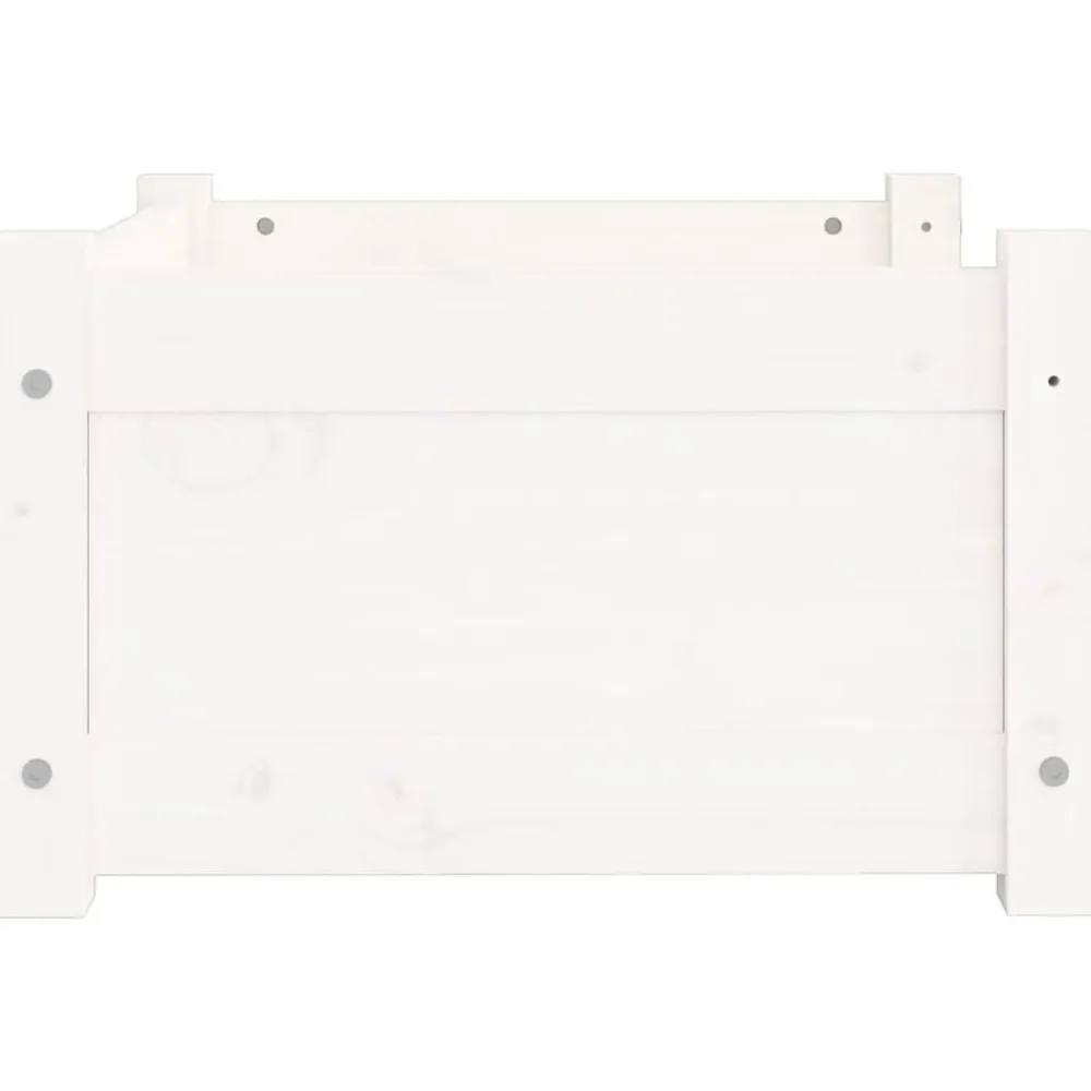 vidaXL Productos Para Mascotas-Cama para perros blanca 55,5x45,5x28 cm madera maciza de pino
