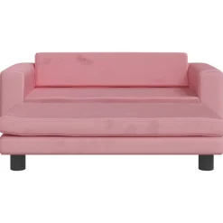 vidaXL Cama para perros con extensión terciopelo 100x50x30 cm Rosa Best