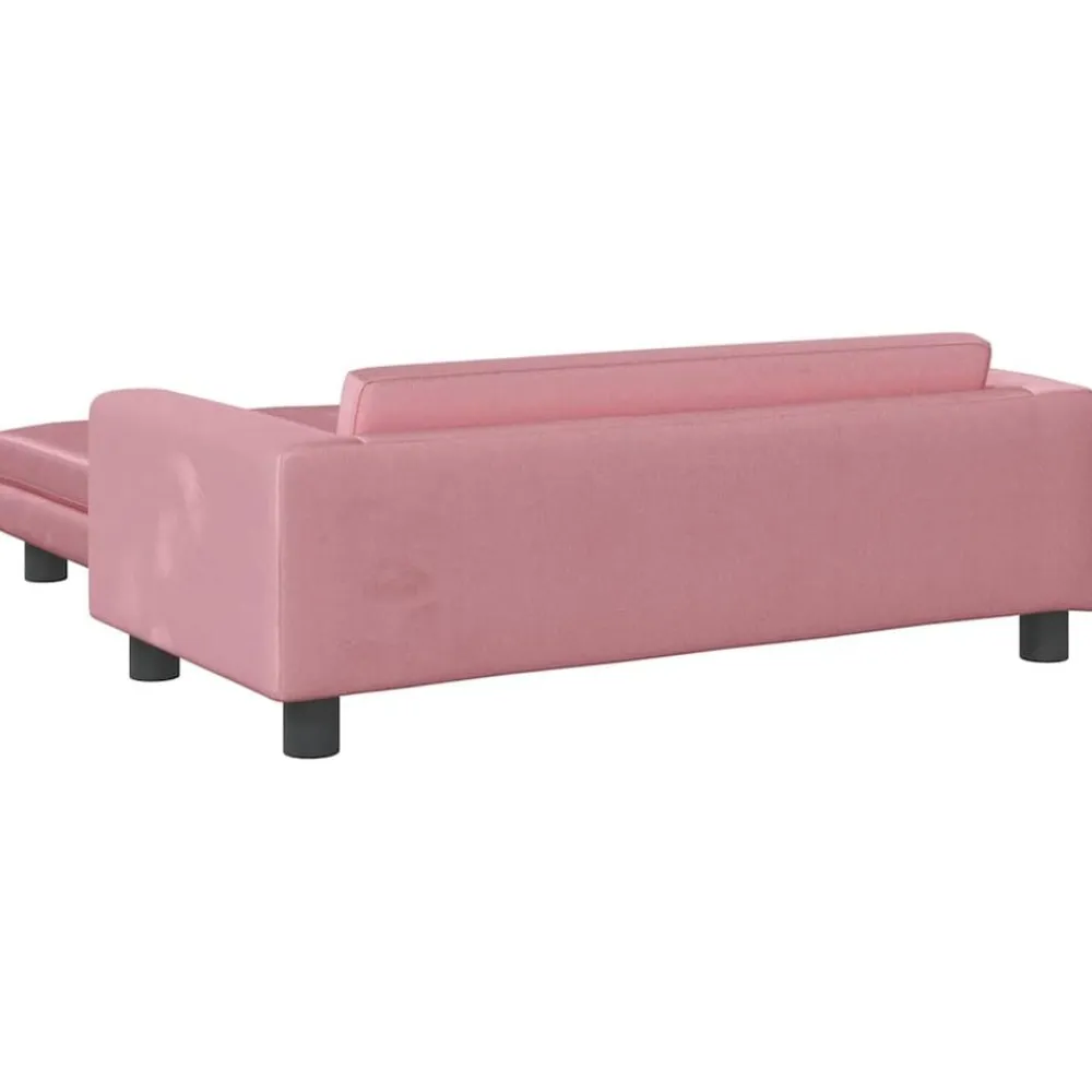 vidaXL Cama para perros con extensión terciopelo 100x50x30 cm Rosa Best