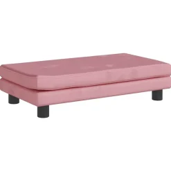 vidaXL Cama para perros con extensión terciopelo 100x50x30 cm Rosa Best