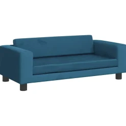 vidaXL Cama para perros con extensión terciopelo 100x50x30 cm Azul Best