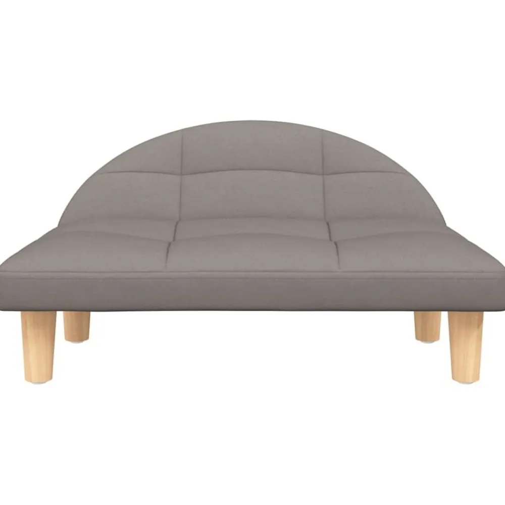 vidaXL Cama para perros de tela gris taupe 70x52x30 cm Taupé Outlet