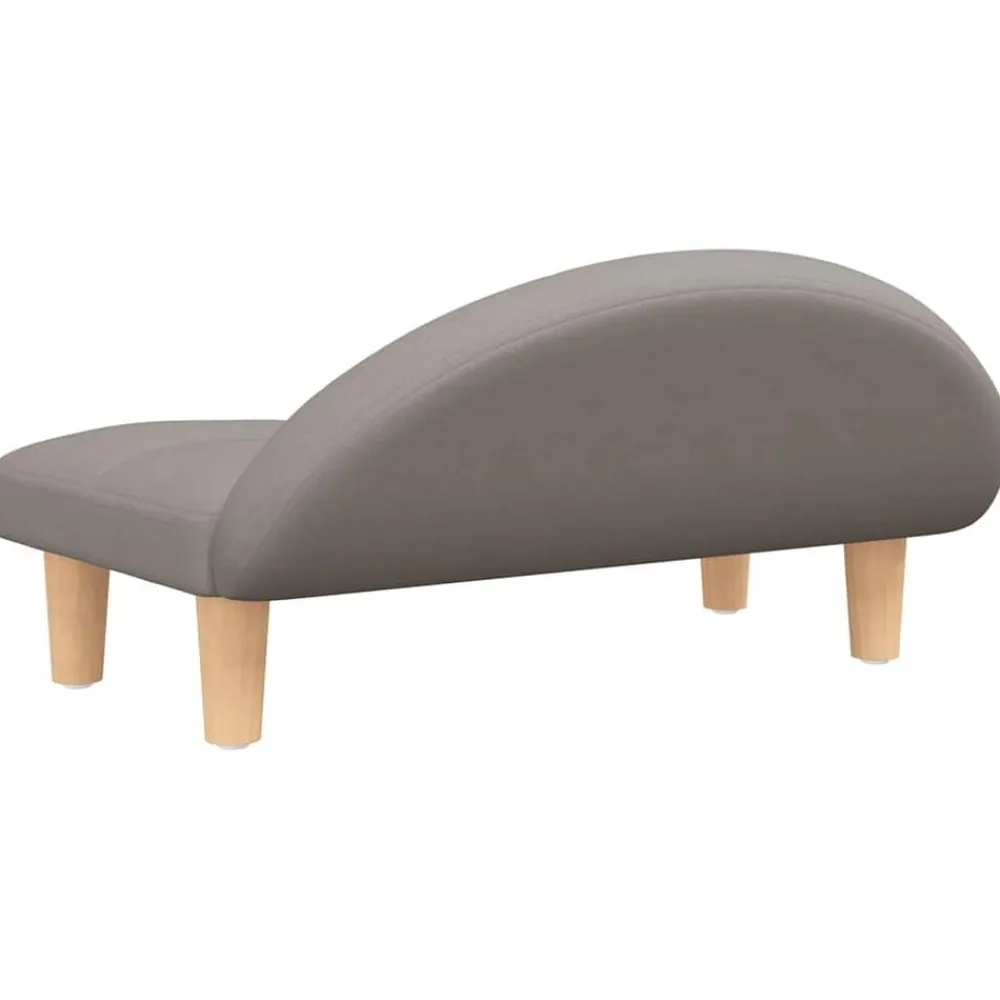 vidaXL Cama para perros de tela gris taupe 70x52x30 cm Taupé Outlet