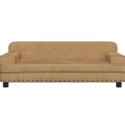 vidaXL Cama para perros de terciopelo marrón 90x53x30 cm Marrón Sale