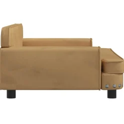 vidaXL Cama para perros de terciopelo marrón 90x53x30 cm Marrón Sale
